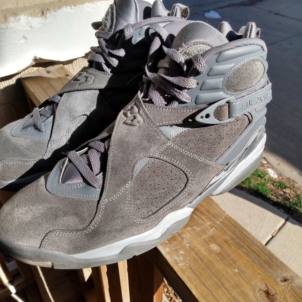 Retro Jordan 8s Cool Grey